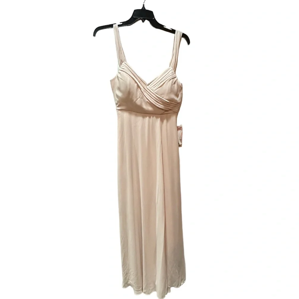 Birdy Grey SPENCE CONVERTIBLE DRESS CHIFFON PALE BLUSH Small Slit NEW NWT - Picture 4 of 6